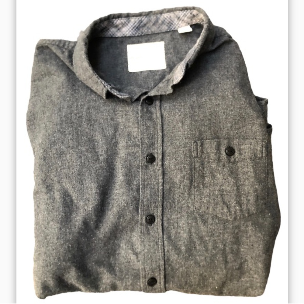 Weatherproof Grey Unisex XL Longsleeve Button Down